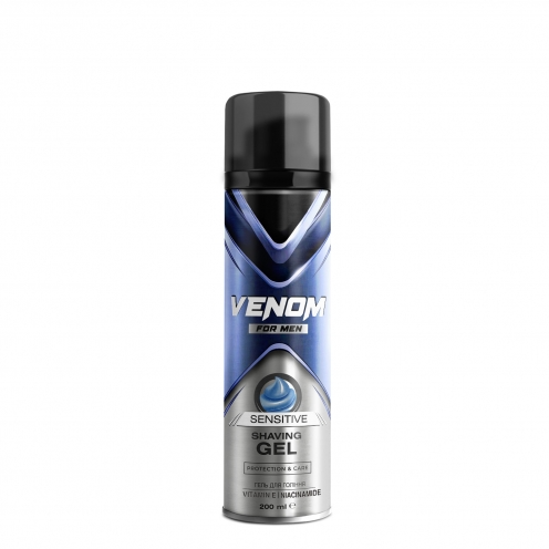 Гель для гоління Venom for men Sensitive 200 мл фото