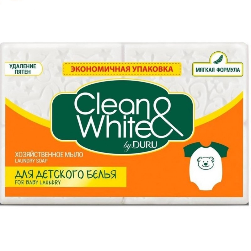 Мило господарче Duru Clean&White для Дитячої білизни 4 х 120 г фото