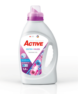 Гель для прання Active Whites + Colors для білих та кольорових речей 1,5&nbsp;л фото