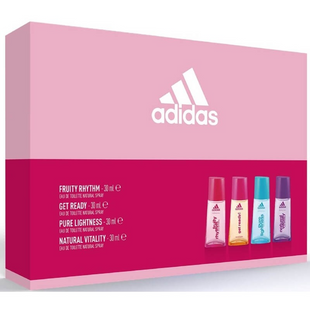 Футляр для різних жіночих ароматів Adidas Woman 30 ml Rhythm + 30 Ml G.Ready + 30 ml Lightness + 30 ml N.Vitality фото