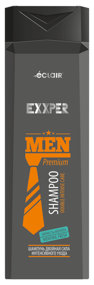 Шампунь для чоловіків Eclair Exxper Men Premium Інтенсивний догляд 400 мл фото