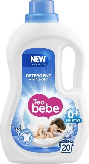 Гель для прання ТЕО bebe Cotton Soft Almond 1.1 л фото