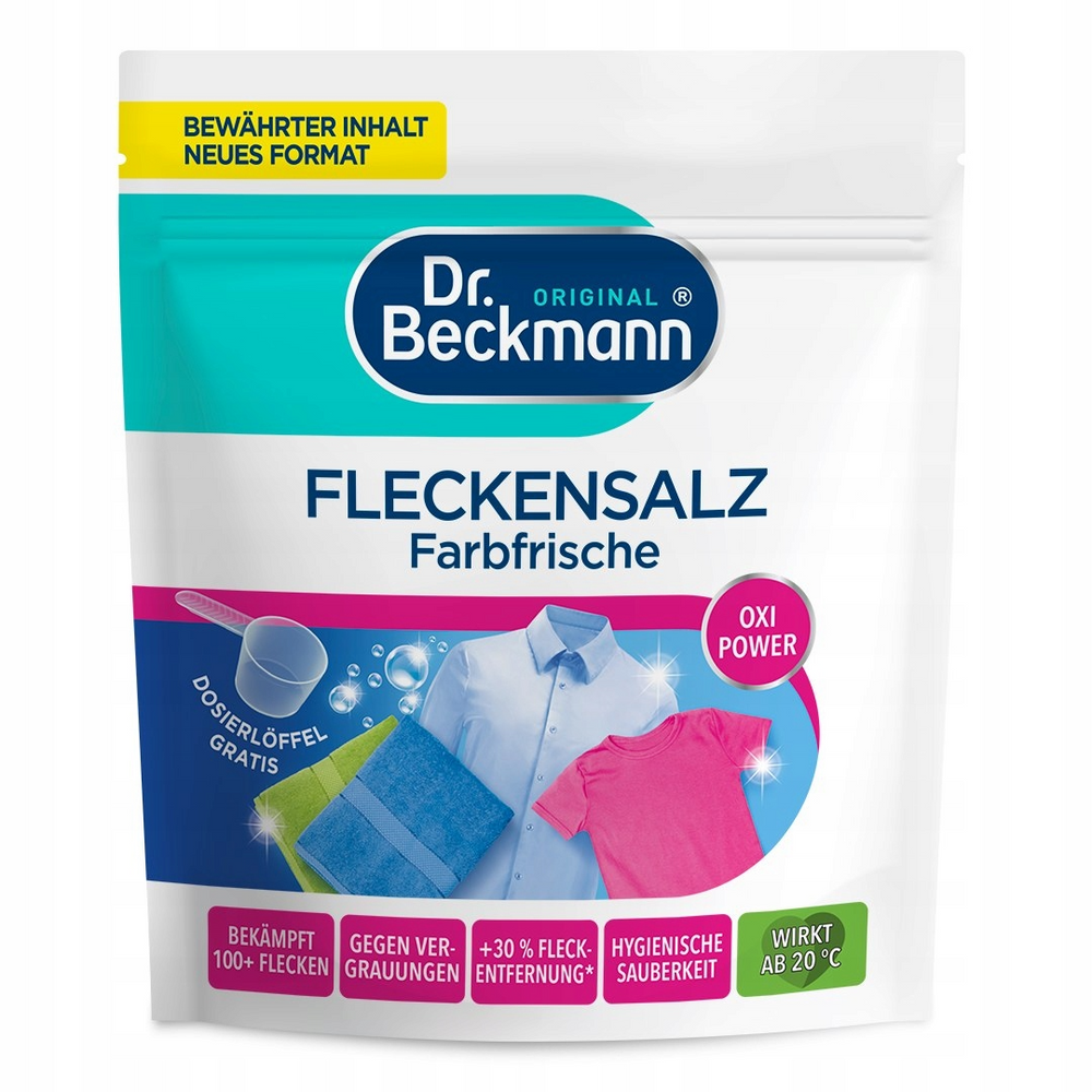 Пятновыводитель Dr. Beckmann OXI POWER COLOR с мерной ложкой 400г фото