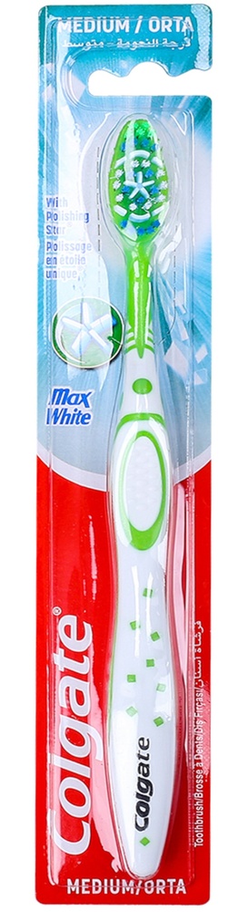 Зубная щетка Colgate Max White Medium, 1шт фото