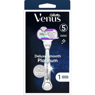 Станок для гоління жіночий Gillette Venus Deluxe Smooth Platinum фото