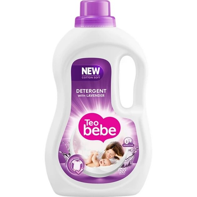 Гель для прання ТЕО bebe Cotton Soft Lavender 1.1 л фото