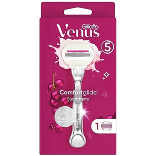 Бритва Gillette Venus Comfortglide Sugarberry, 1 станок + 1 касета фото
