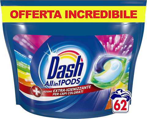 Капсули для прання Dash Pods All in 1 Color 62шт - Чисто Shop