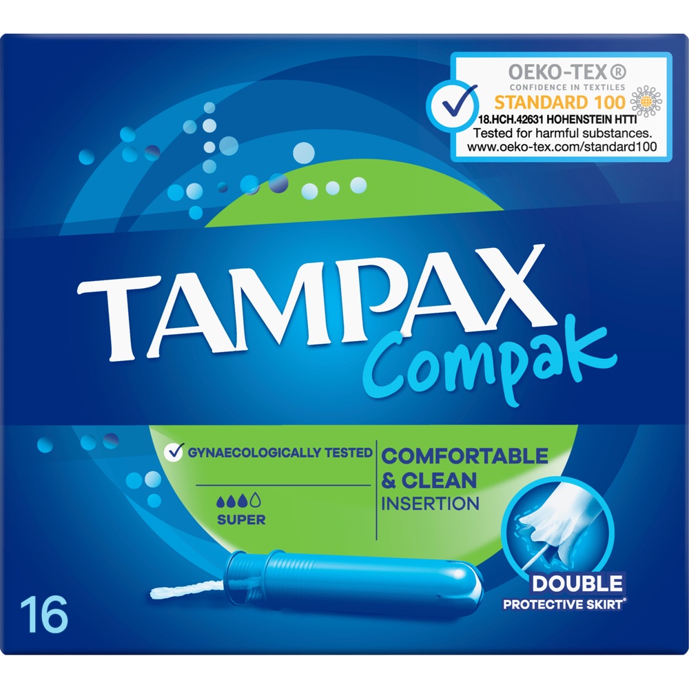 Тампони Tampax Compak Super з аплікатором 16 шт фото