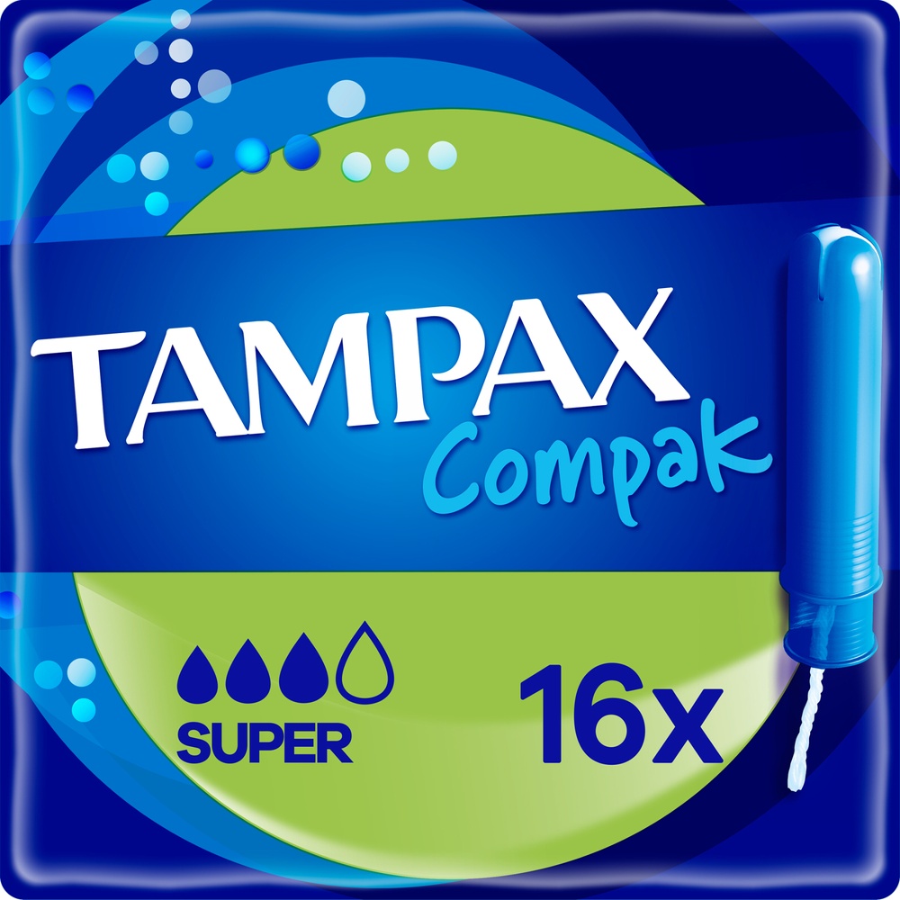 Тампони Tampax Compak Super з аплікатором 16 шт фото