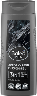 Гель для душу Balea Men 3in1 Active Carbon 300 мл фото