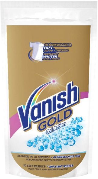 Пятновыводитель и отбеливатель жидкий для тканей Vanish Oxi Action для белого белья, 100 мл (саше) фото