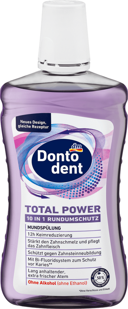 Ополаскиватель для полости рта Dontodent Total power 10в1 500мл фото