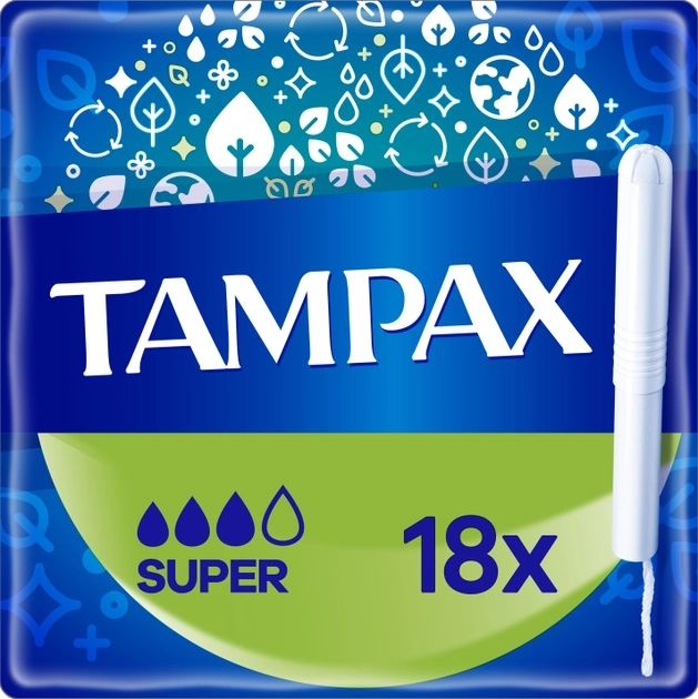 Тампони Tampax Compak Super з аплікатором 18 шт фото