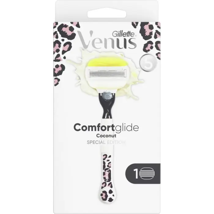 Бритва Gillette Venus Comfortglide Coconut Лимитированная серия, 1 станок + 1 кассета фото