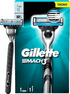 Бритва з 1 змінною касетою Gillette Mach3 фото