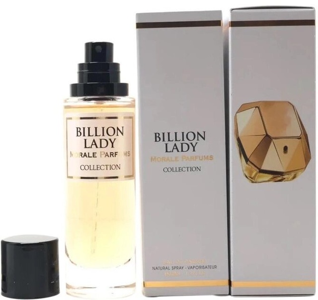Парфумована вода для жінок Morale Parfums Billion Lady версія Paco Rabanne Lady Million 30 мл фото
