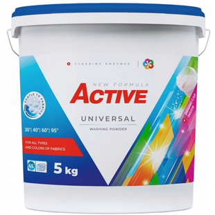 Стиральный порошок универсальный Active Universal ведро 5 кг фото