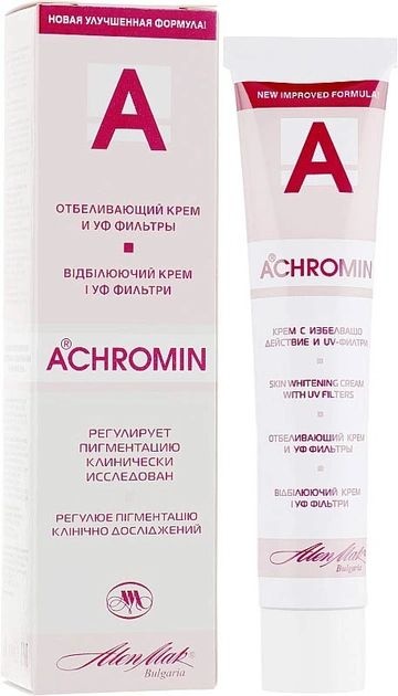 Крем для обличчя, що відбілює Alen Mak Achromin з УФ-фільтром 45 мл фото