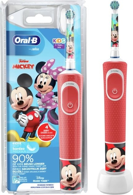 Электрическая зубная щетка ORAL-B BRAUN Kids "Микки Маус" фото