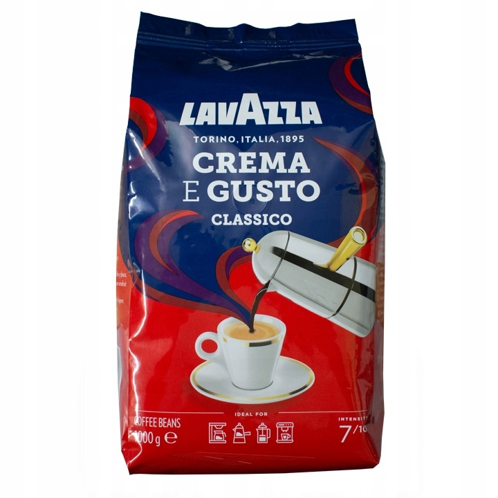 Кофе Lavazza Crema e Gusto Classico в зернах 1 кг фото