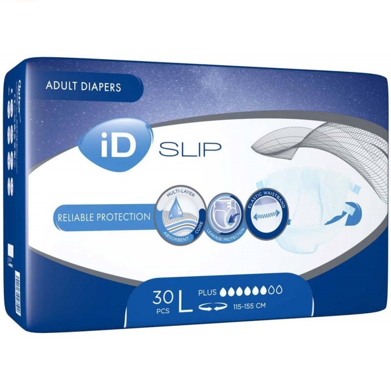 Підгузники для дорослих iD Expert Slip Plus L 115-155 см 30 шт фото