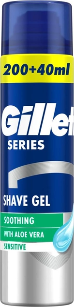 Гель для бритья Gillette Series для чувствительной кожи с алоэ вера 240 мл фото