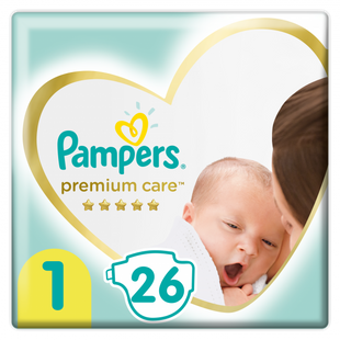 Підгузки Pampers Premium Care Розмір 1 (2-5 кг) 26 шт. фото