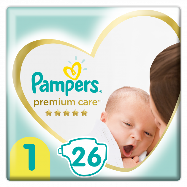 Підгузки Pampers Premium Care Розмір 1 (2-5 кг) 26 шт. фото