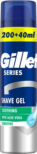 Гель для гоління Gillette Series для чутливої шкіри з алое вера 240 мл фото