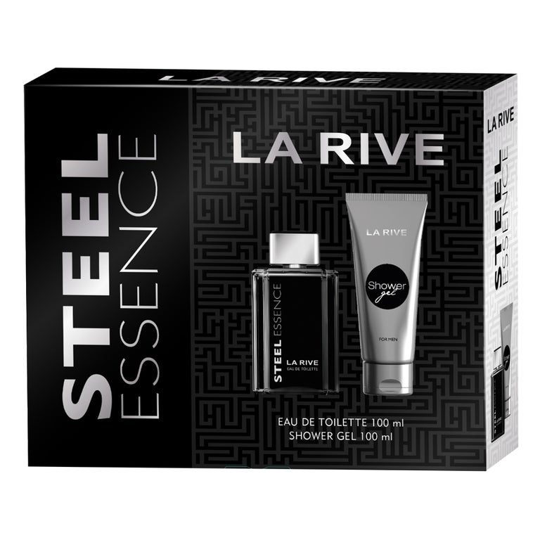 Мужской подарочный набор La Rive STEEL ESSENCE (парфюмированная вода 100мл/гель для душа 100мл) фото