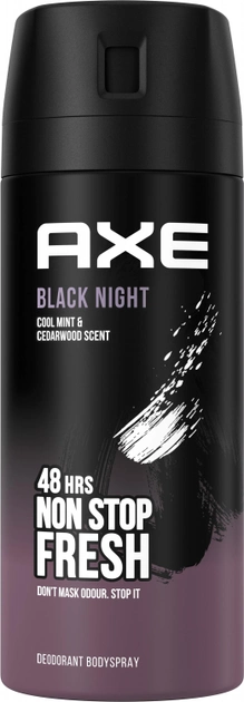 Дезодорант-спрей для чоловіків AXE Блек Найт 150 мл фото