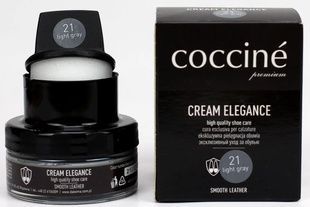 Крем для обуви Coccine Krem Elegance Светло-серый 50мл фото