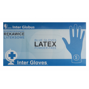 Амбулаторні рукавички Inter Globus латексні, неопудрені (розмір S), 50 шт фото