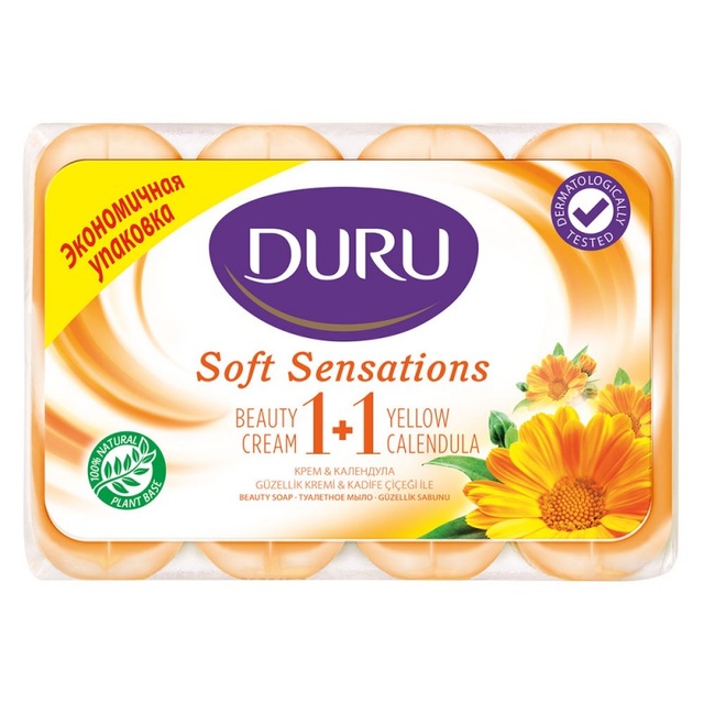 Мило Duru Soft Sensations 1+1 Календула 4 шт х80 г фото