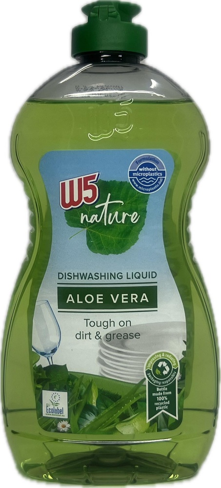 Средство для мытья посуды W5 Nature Aloe Vera 500 мл фото