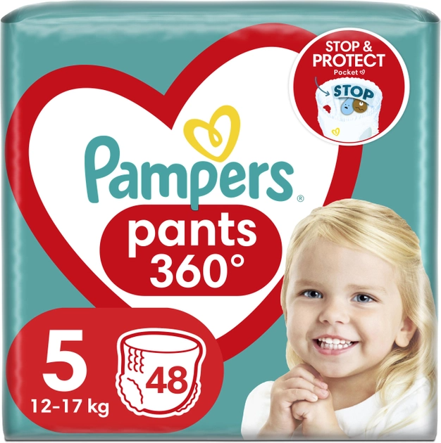 Підгузки-трусики Pampers Pants Розмір 5 (12-17 кг), 48 шт фото