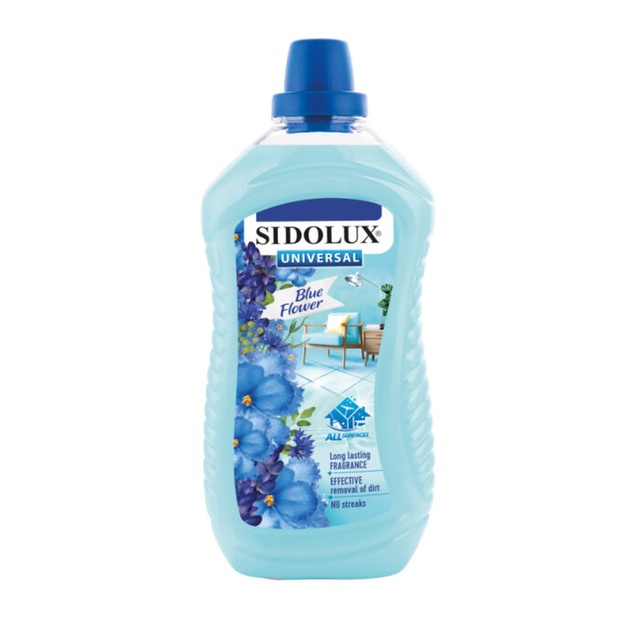 Засіб для миття підлоги Sidolux Блакитні квіти 1л фото