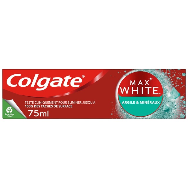 Зубна паста Colgate Max White з глиною та мінералами 75 мл фото