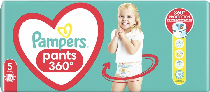 Підгузки-трусики Pampers Pants Розмір 5 (12-17 кг), 48 шт фото