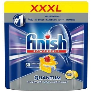 Таблетки для посудомийних машин Finish Quantum Lemon 60 шт. фото