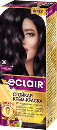 Крем-фарба для волосся ECLAIR Omega-9 №3.6 Баклажан фото