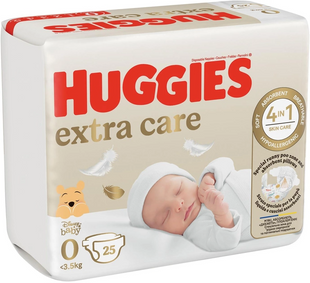Підгузки Huggies Extra Care 0 3.5 кг 25 шт фото