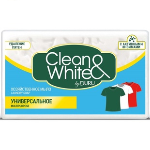 Мыло хозяйственное Duru Clean&White Универсальное 4 х 120 г фото