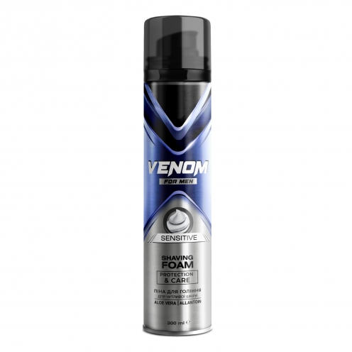 Піна для гоління Venom for men Sensitive 300 мл фото