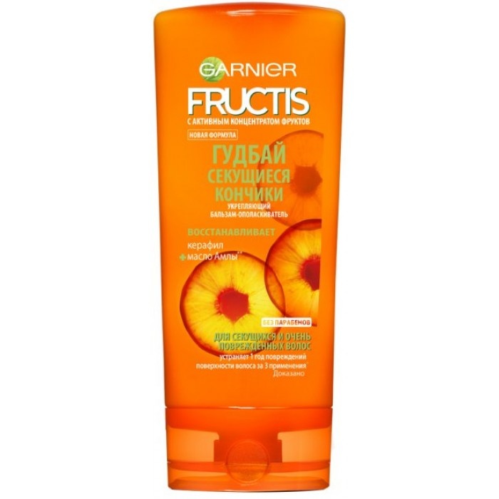 Бальзам-ополаскиватель Garnier Fructis Гудбай секущиеся кончики для всех типов волос, 200 мл фото