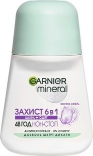 Антиперспирант Garnier Mineral Защита 6 Весенняя свежесть роликовый 50 мл фото