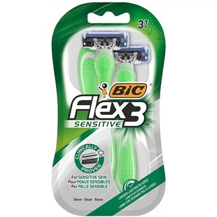 Одноразовые бритвенные станки BIC Flex 3 Sensitive, 3 шт фото