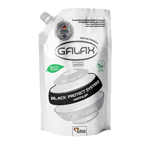 Гель для прання чорних речей GALAX (DOYPACK) 1000г фото