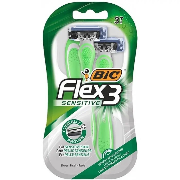 Одноразові станки BIC Flex 3 Sensitive, 3 шт фото